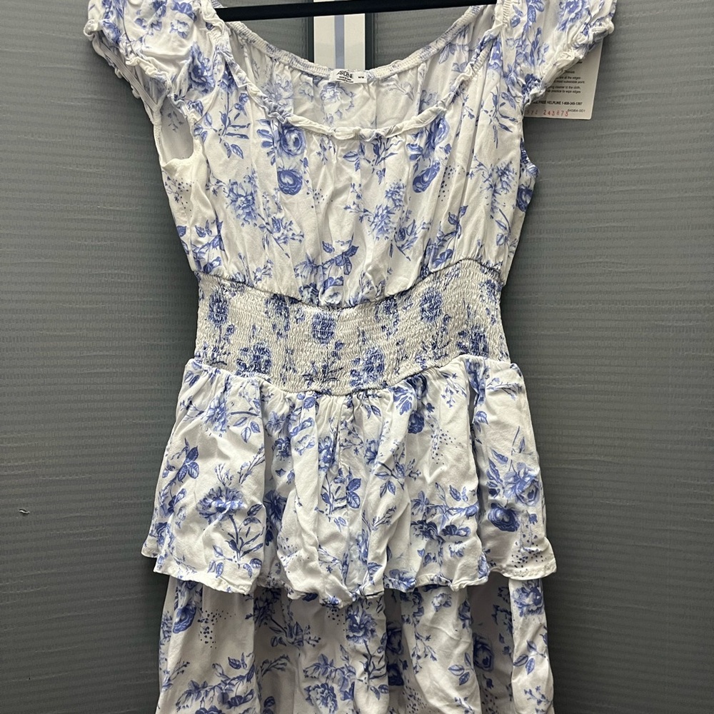Ardene Blue Floral Romper